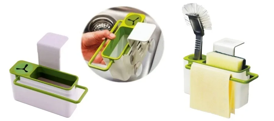 1PCS-Kitchen-Suction-Cup-Base-Brush-Sponge-Sink-Draining-Plastic-Holder-Towel-Rack-  Storage-Box-Cleaning_conew2